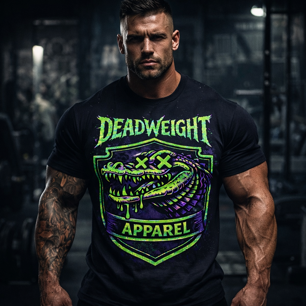 Deadweight Apparel Neon Gator graphic tee